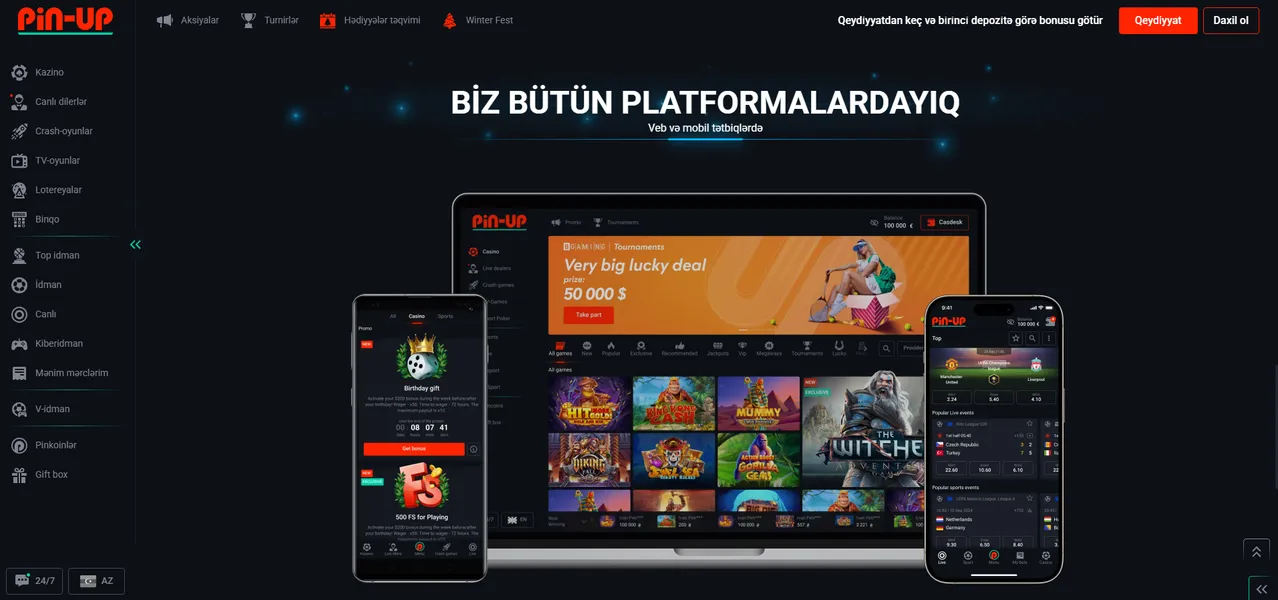 Aviator-un mobil versiyası Pin-Up online casino tətbiqində
